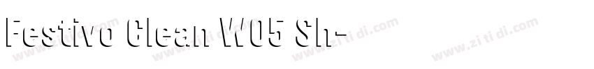 Festivo Clean W05 Sh字体转换 Festivo Clean W05 Sh字体转换